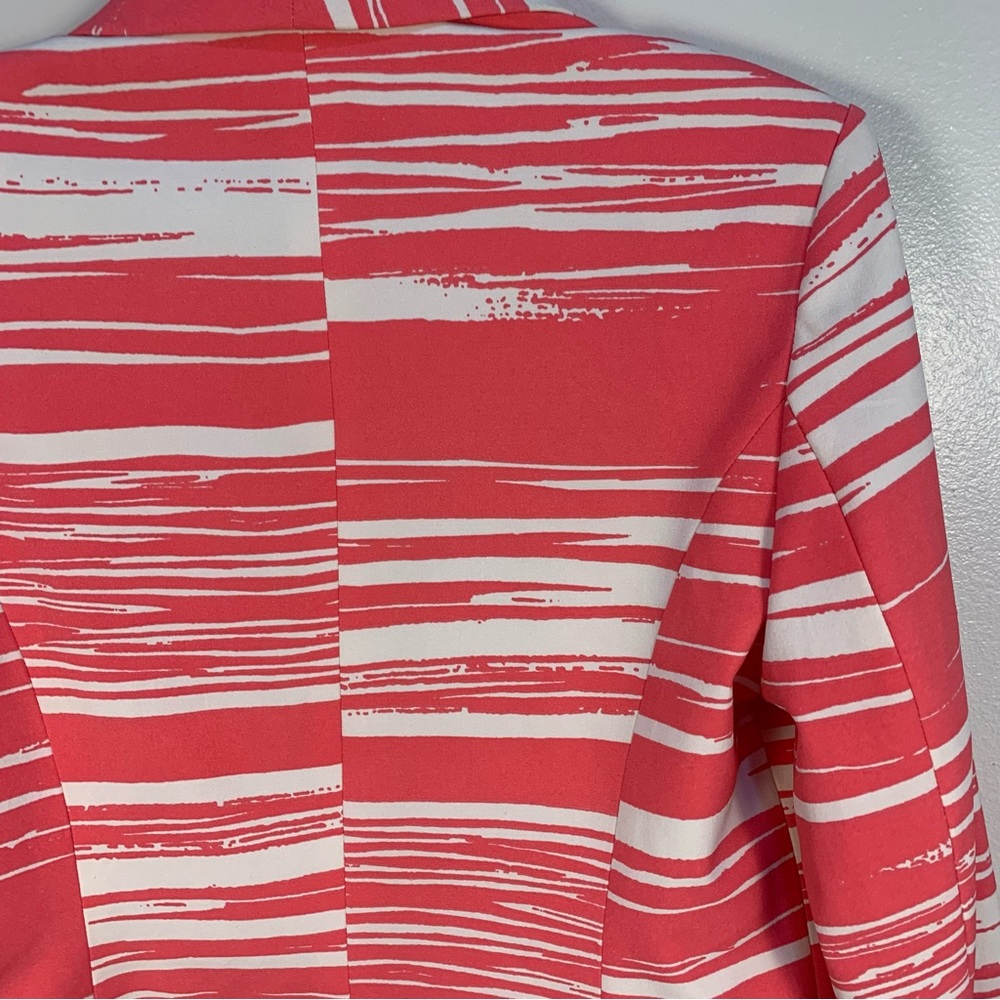 New York & Company Open Front Stripe Blazer Jacket - Picture 12 of 13